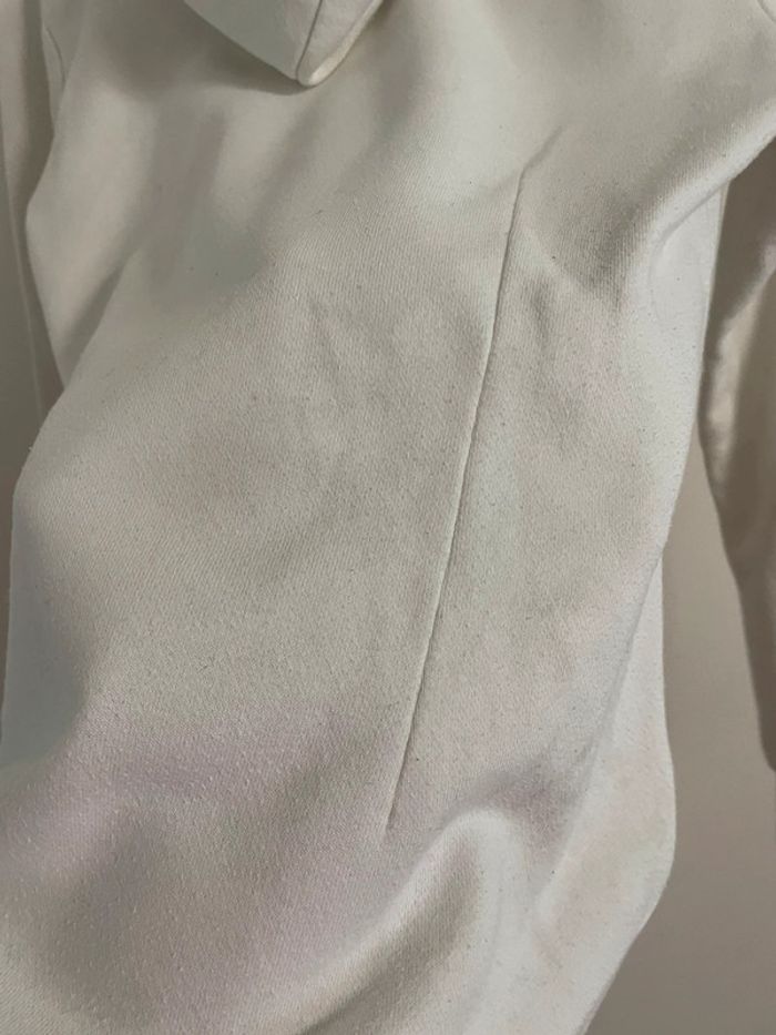 Sweat long Adidas crème poche kangourou - photo numéro 9