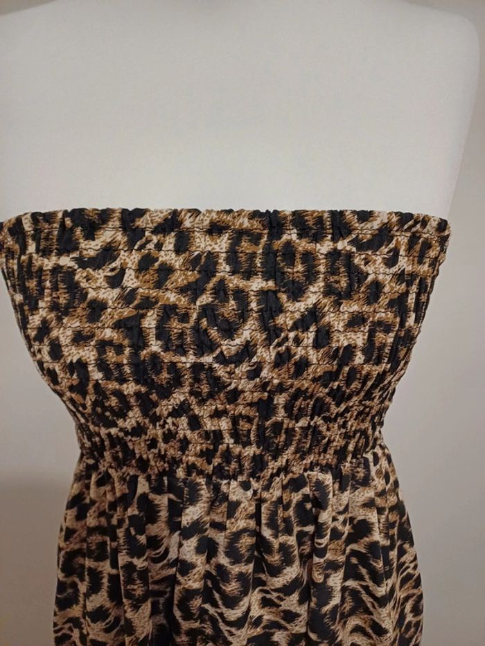 Robe bustier Léopard fluide Ocean Club taille XS/S 34/36 - photo numéro 3