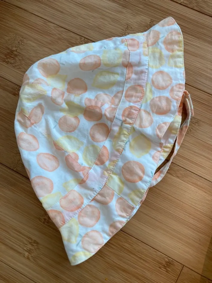 5 ans - Jolie robe manche courte avec petite chapeau assorti avec motifs - photo numéro 6