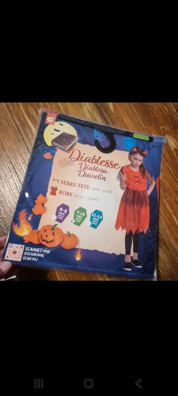 déguisement HALLOWEEN Diablesse taille 7 / 10 ans 🎃 NEUF 🎃