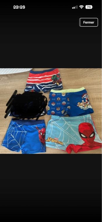 Lot de maillots de bain 110/116cm