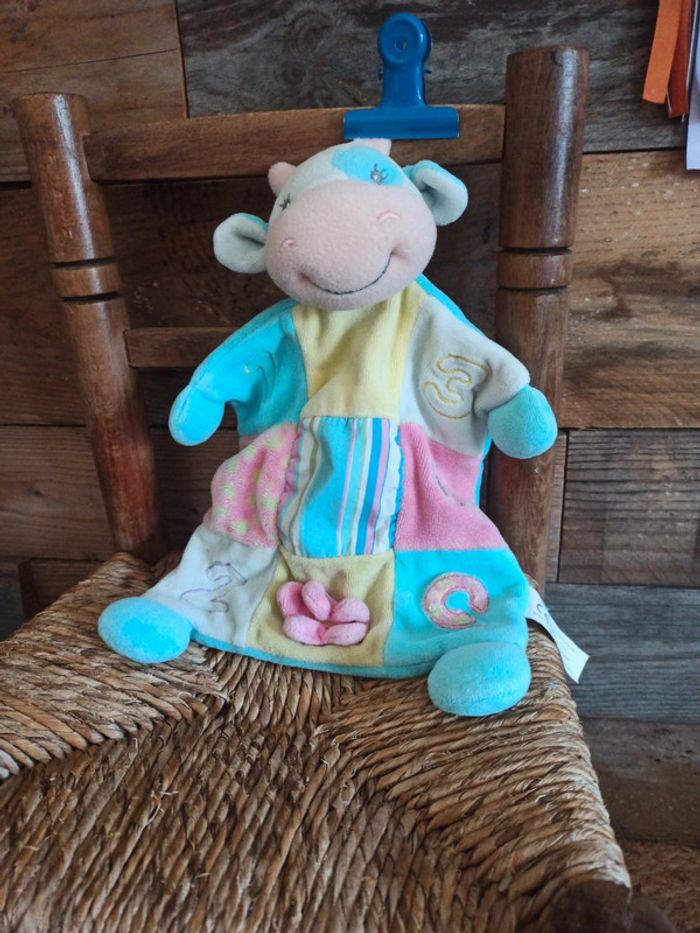 Doudou vache patchwork tbe - photo numéro 2