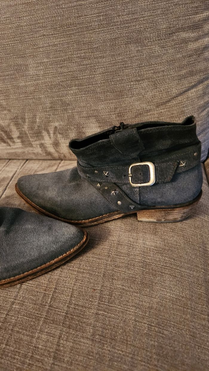 Bottines bleues - photo numéro 2
