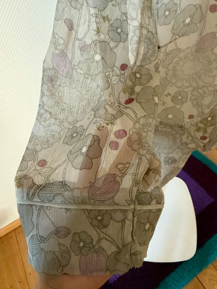 Blouse grande taille à fleur en très bon état taille 54 fashion + - photo numéro 5