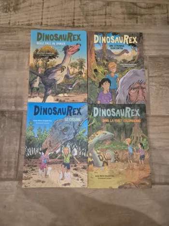 Lot de 4 livres Dinosaurex