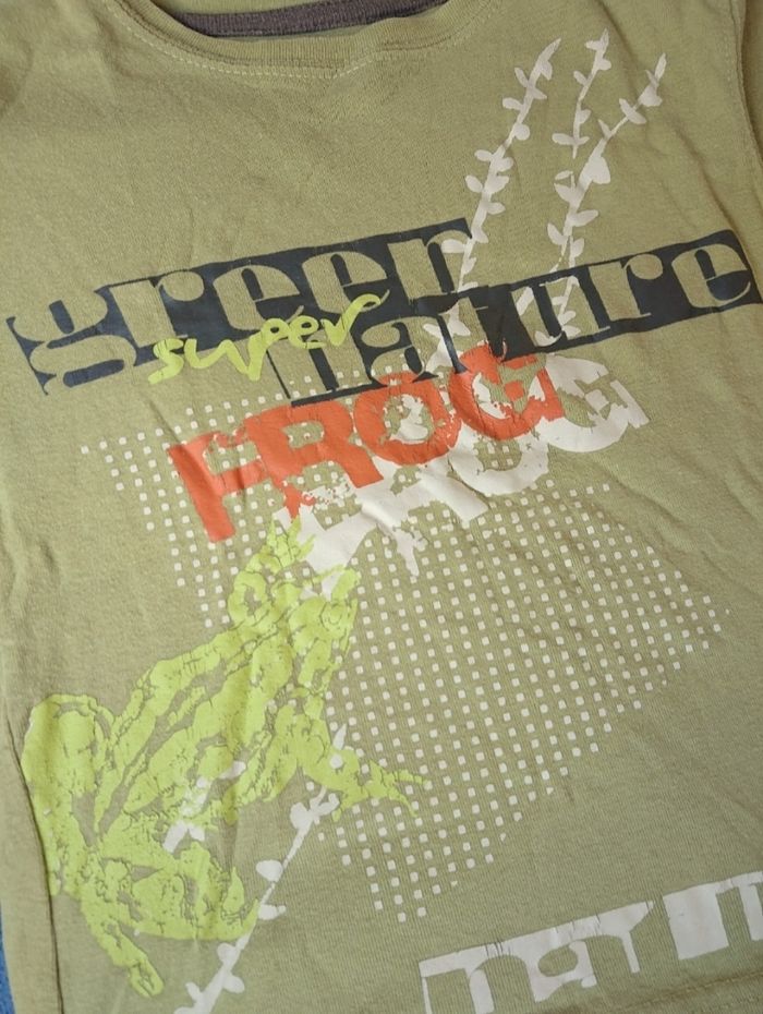 T-shirt mc vert green nature In Extenso 8 ans garçon - photo numéro 3