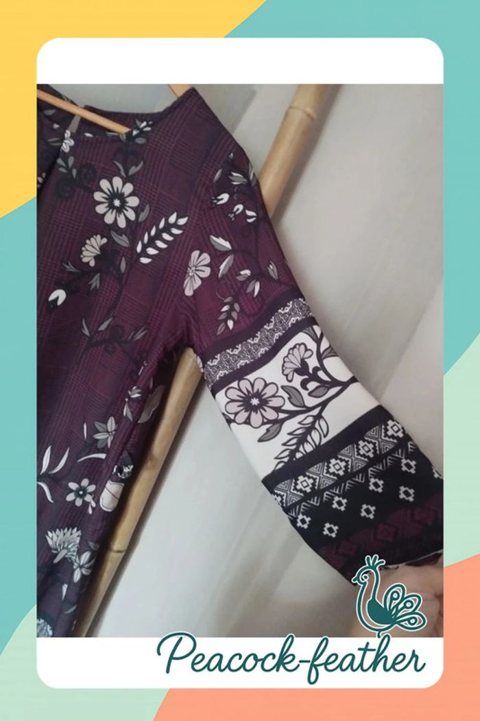 Robe droite bordeaux cem TU - photo numéro 3