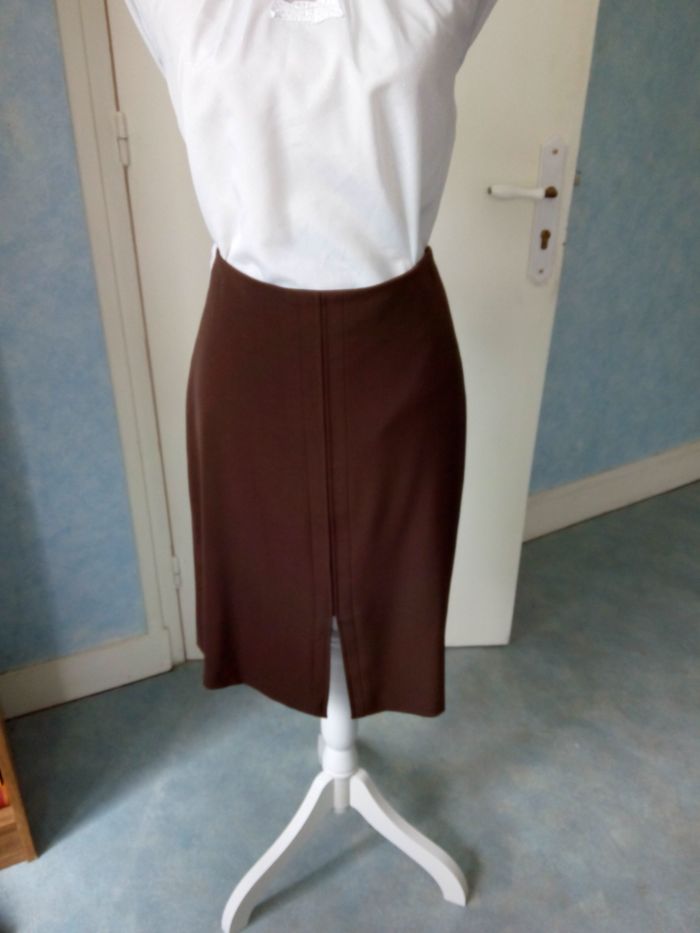 Faby27800 Jupe femme "Caroll", couleur marron, T 42