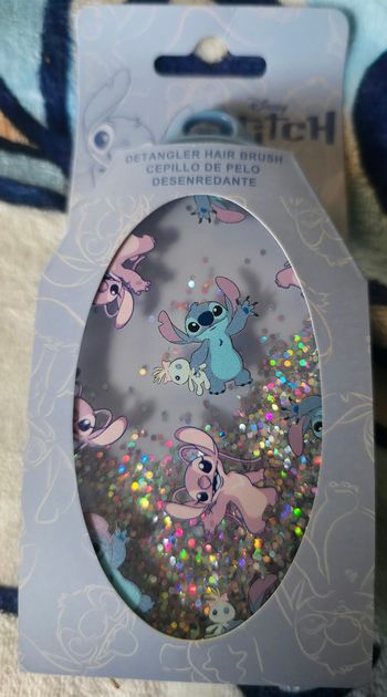 Brosse compact Stitch et Angel bleu