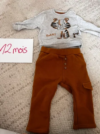 Ensemble pull jogging 12 mois