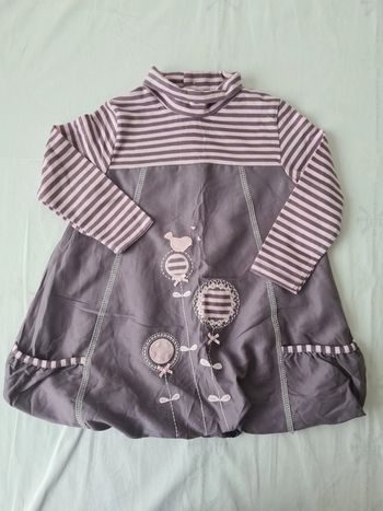 Robe manches longues 12 mois