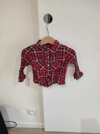 Chemise à carreaux 9 mois
