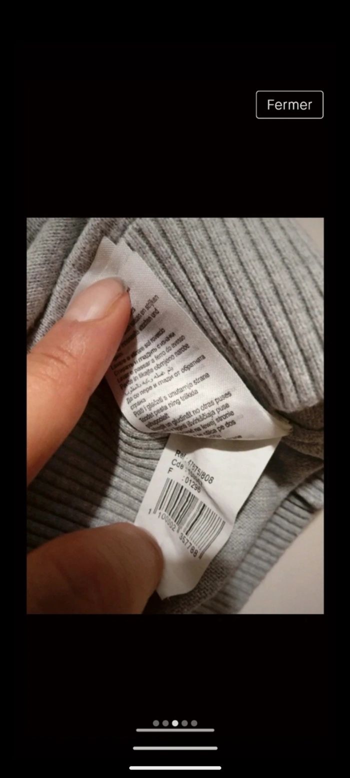 Pull Jules gris. Taille S. - photo numéro 3