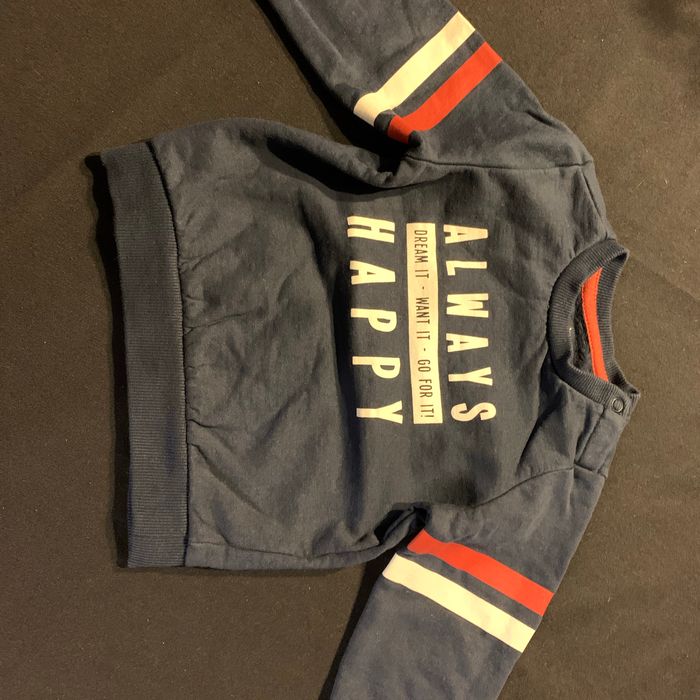 Lot 2 sweat/pulls 12 mois Always Happy - photo numéro 3