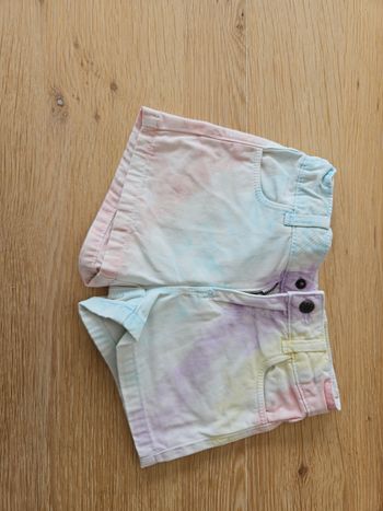 Short en jean délavé 