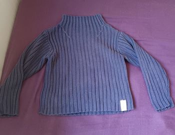 Pull hiver col haut