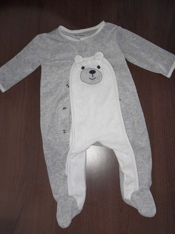 Pyjama gris ours 3m
