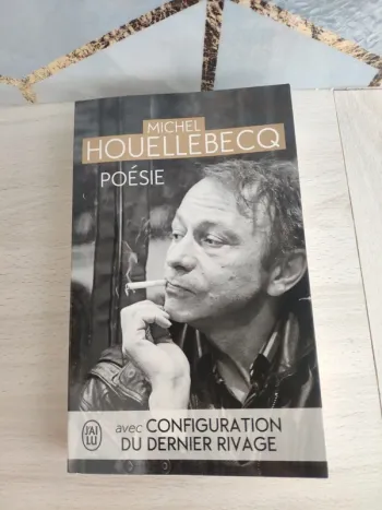 Livre poche poésie Houellebecq j'ai lu avec configuration du dernier rivage