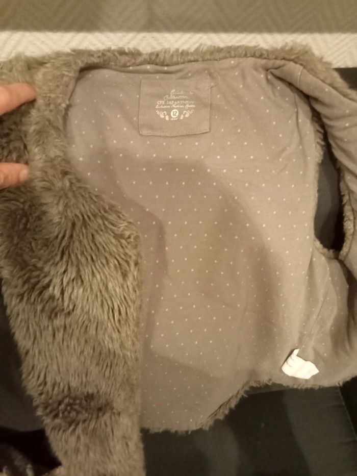 Gilet gris fille - photo numéro 3