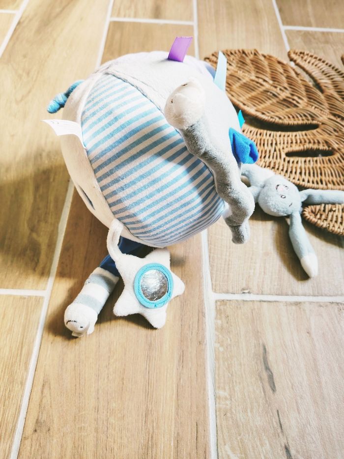 🐰Balle peluche d'éveil sensoriel en tissu/peluche - photo numéro 4