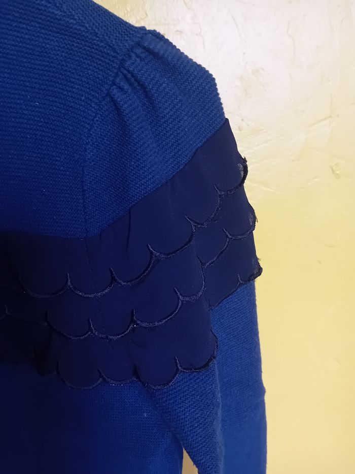 Cardigan bleu et noir - photo numéro 4