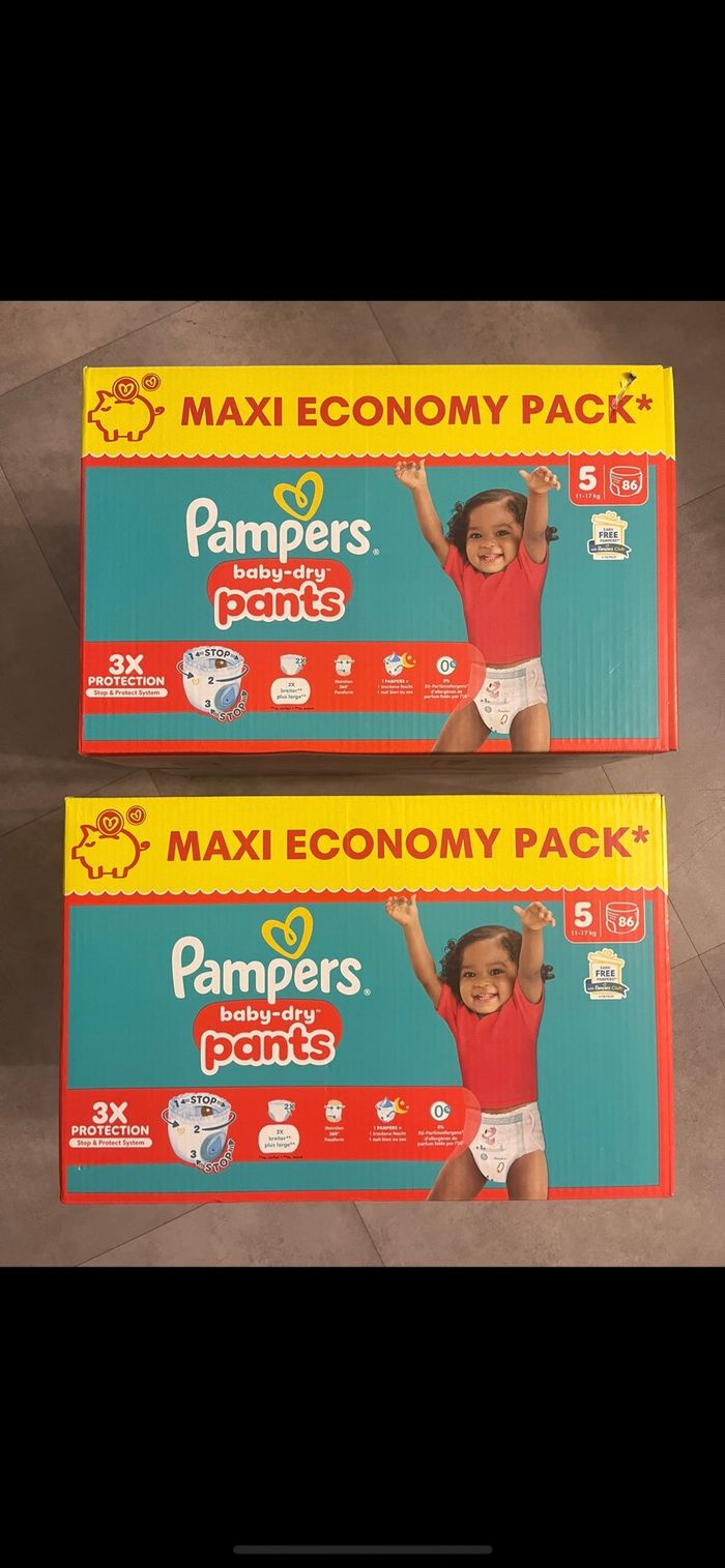 174 couches Pampers baby dry pants 5 remise 30% code zen30