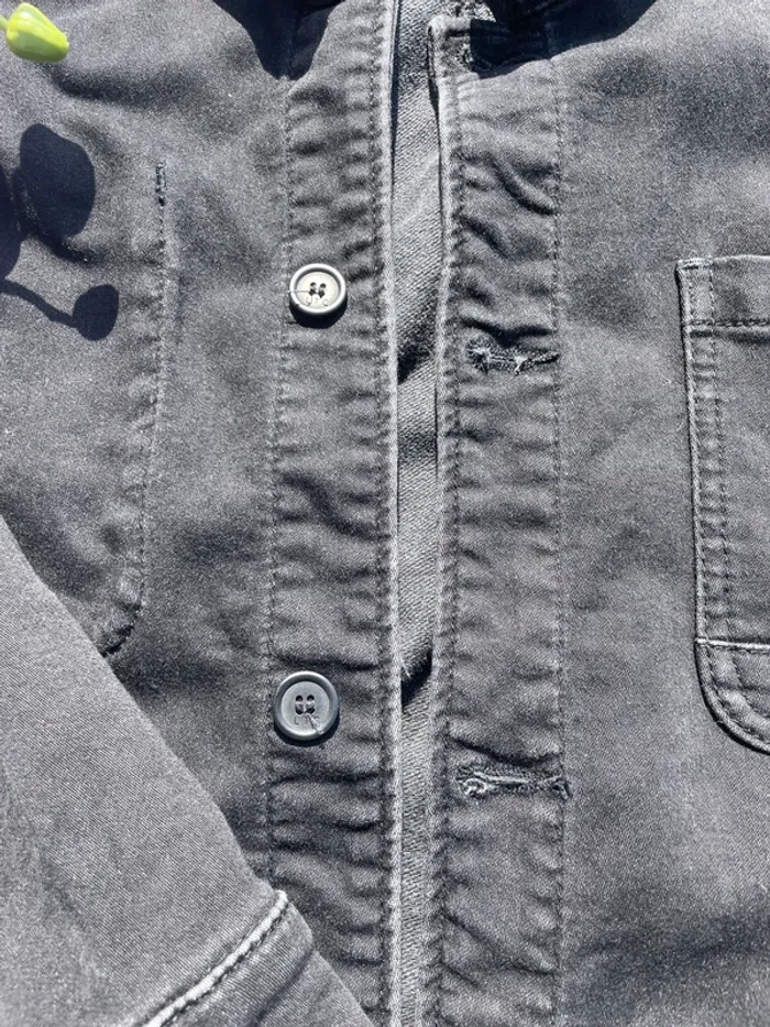 Veste en jean noir délavé Le Temps des Cerises – Style d’origine - photo numéro 3