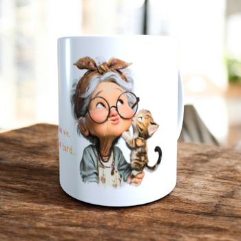 Mug mamie mignonne avec ses chats