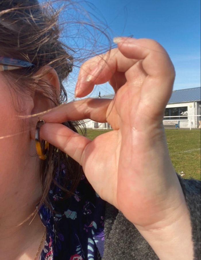 Créoles / Boucles d’oreilles NEUVES de forme ronde couleur léopard - photo numéro 4