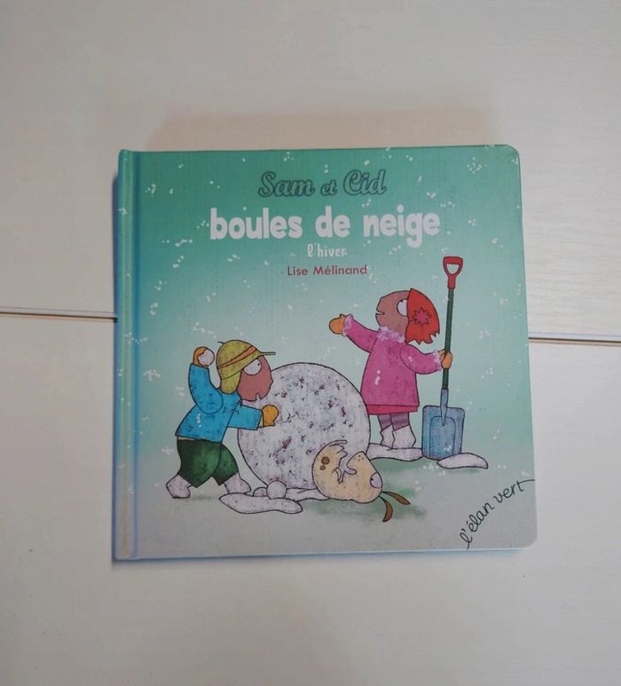 Sam et Cid boules de neige l'hiver