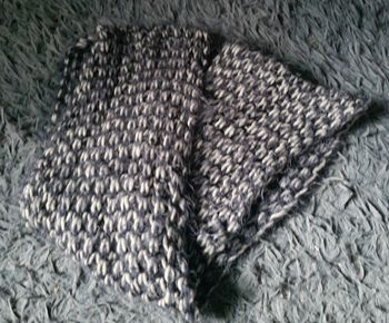 Écharpe cache cou gris