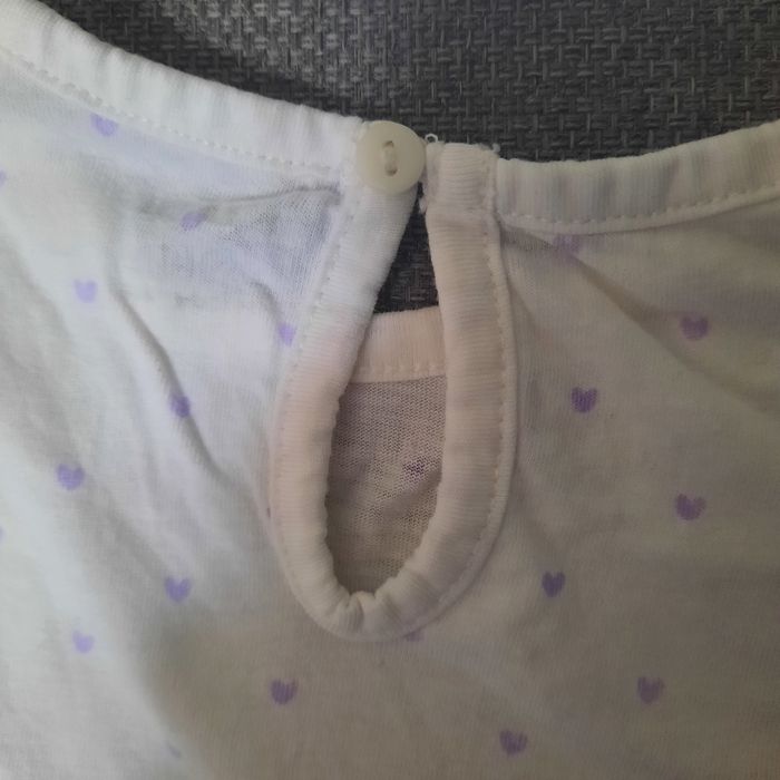 Tshirt manches longues  fille motif petit coeur - photo numéro 3