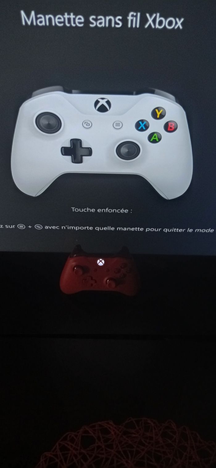 😍 manette Rouge Xbox one sx séries xs et pc en boîte - photo numéro 10