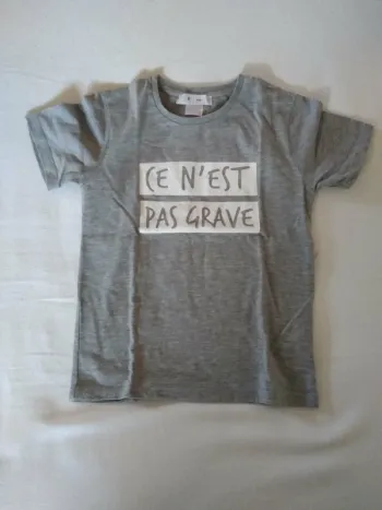 Tee shirt Message Manche courte