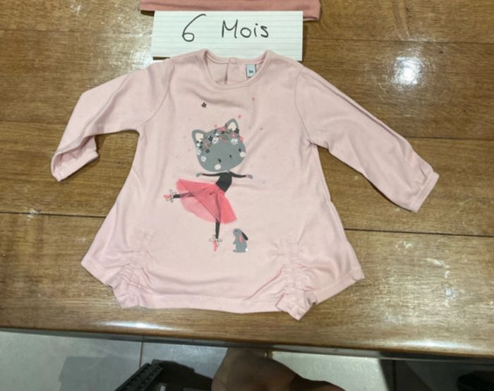 T-shirt chat  6 mois