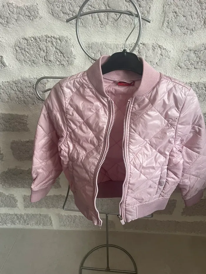 Blouson veste printemps été fille rose tissaia 6ans - photo numéro 2