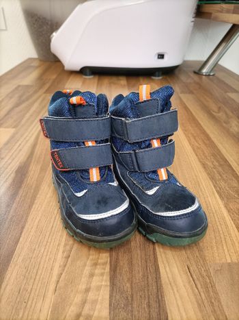 Bottes après ski neige bleu marine orange 23