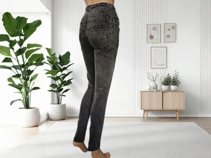 Jean skinny Elegant's taille haute sculptant effet push up ,stretch