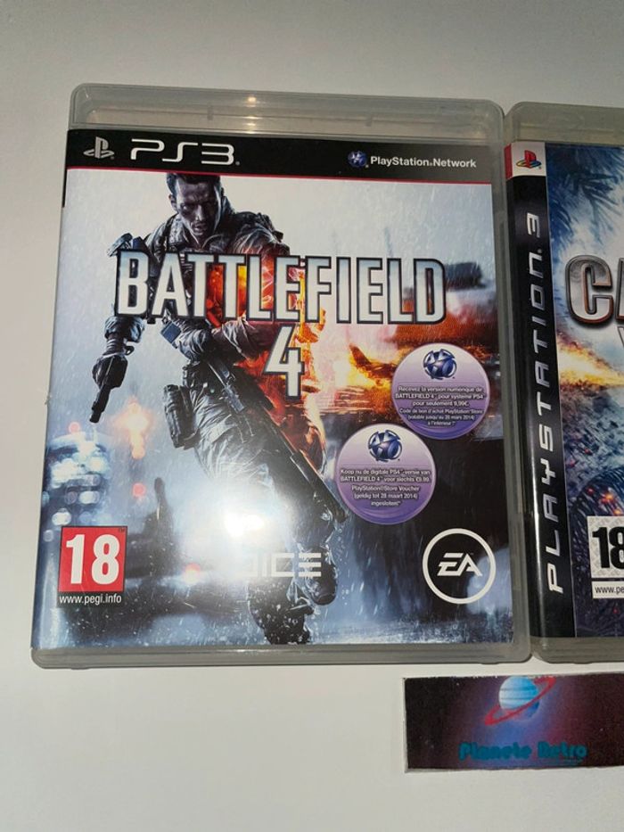 Lot 2 Jeux Guerre PS3 - Call Of Duty World At War / Battlefied 4 VF Sony PAL - photo numéro 2