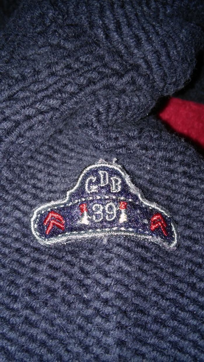 Gilet zip à capuche bleu foncé 6 mois garçon Grain de blé - photo numéro 3