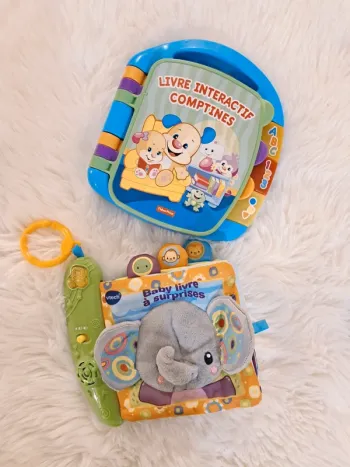 Lot de 2 livres interactifs