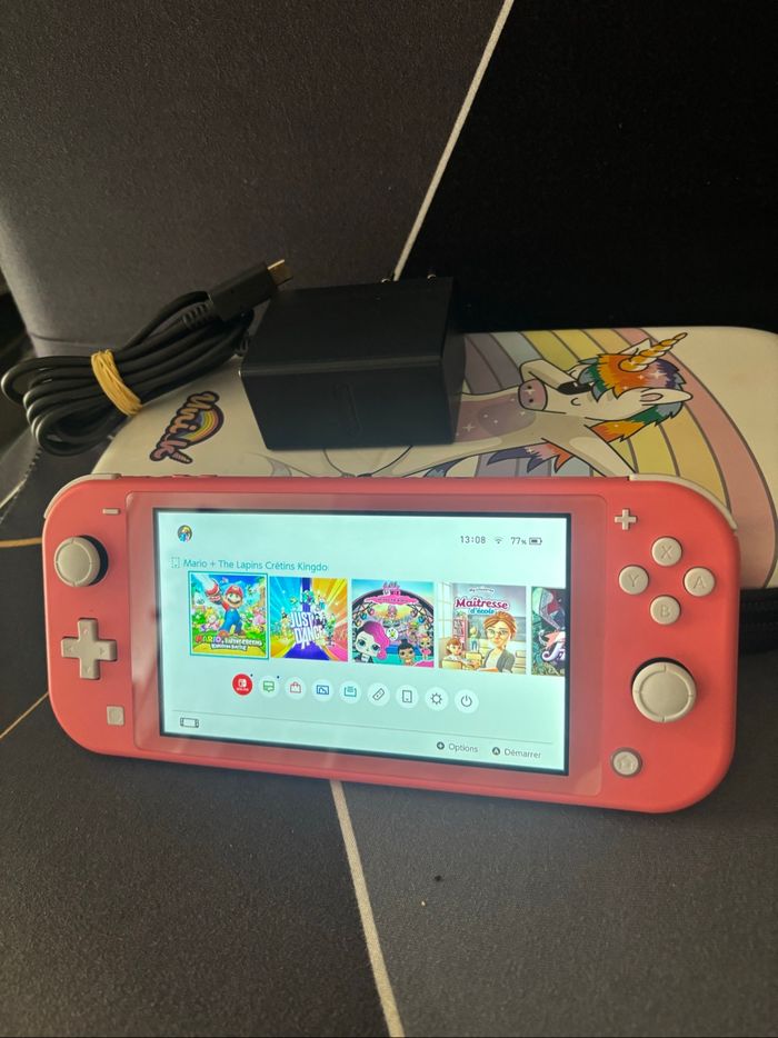 Nintendo switch lite corail - photo numéro 2