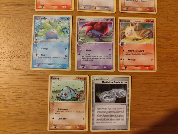 Lot 11 cartes Pokémon bloc ex vintage rouge feu vert feuille fantômes holon - photo numéro 2