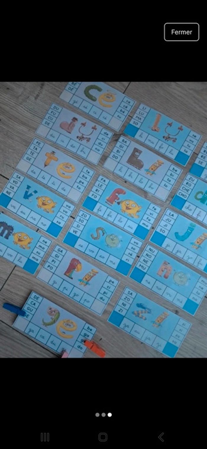 3 costumes des alphas. Cartes à pince : je lis les syllabes avec les alphas - photo numéro 3