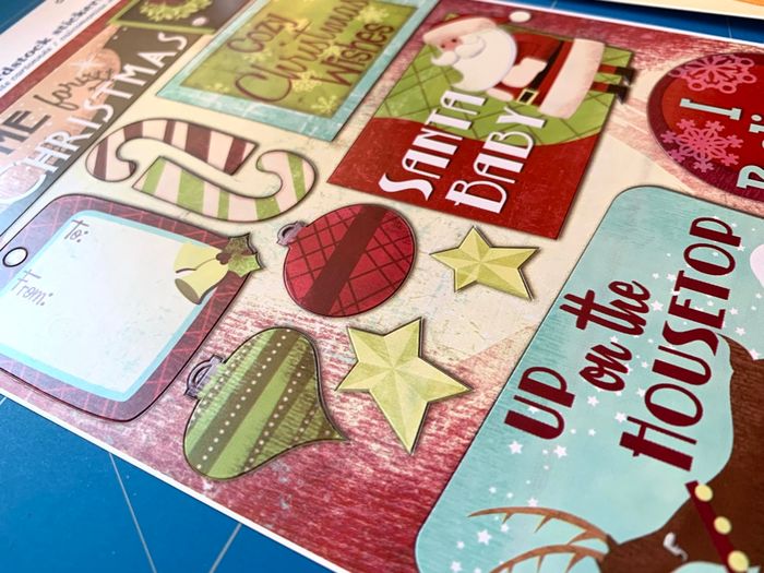 Lot 2 planches autocollants cartonnées Bébé et Noël - photo numéro 3