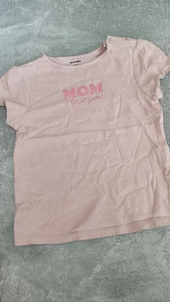 Tee-shirt manches courtes fille 24 mois 2 ans