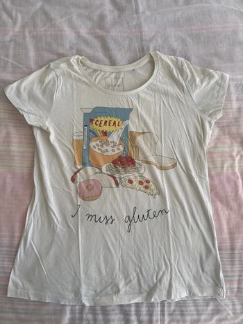 Tes shirt I miss gluten pour les sans gluten