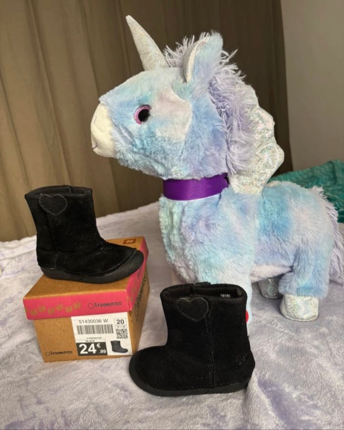 Bottine  noire pailletées