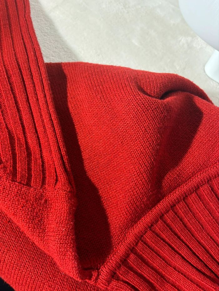 Pull chaud femme rouge taille M - photo numéro 3