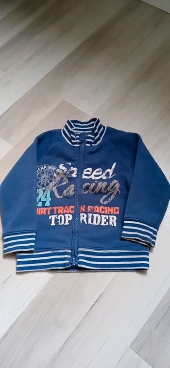 Gilet bleu T 18 mois